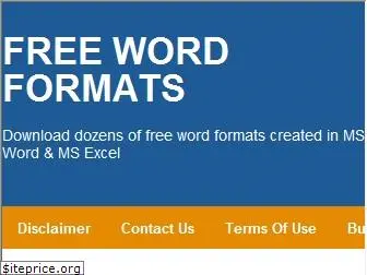 word-formats.com