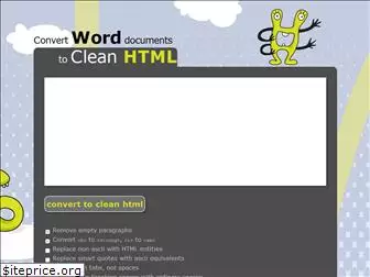 word2cleanhtml.com