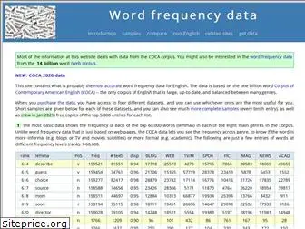 wordfrequency.info