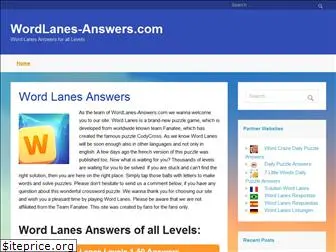 wordlanes-answers.com