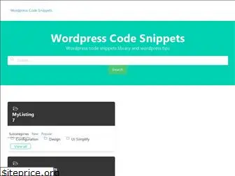 wordpress-snippets.com