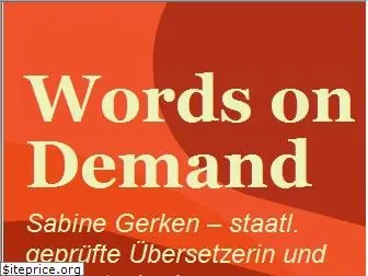 words-on-demand.com