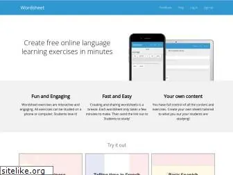 wordsheet.io