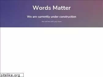 wordsmatter.org