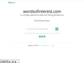 wordsofinterest.com
