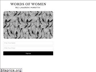 wordsofwomen.com