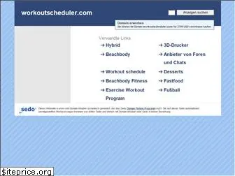 workoutscheduler.com