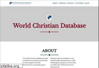 worldchristiandatabase.org