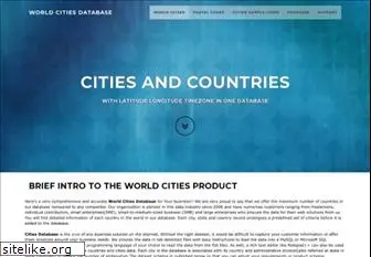 worldcitiesdatabase.com
