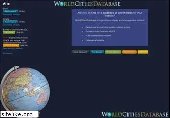 www.worldcitiesdatabase.info