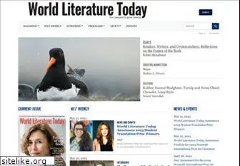 worldliteraturetoday.org