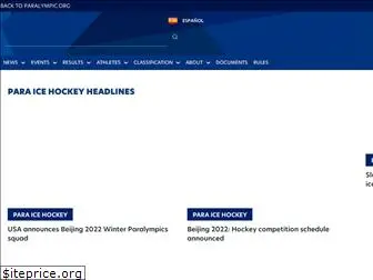worldparaicehockey.org
