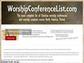 worshipconferencelist.com