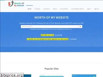 worthofmywebsite.com