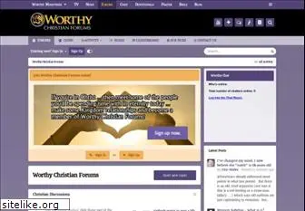 worthychristianforums.com