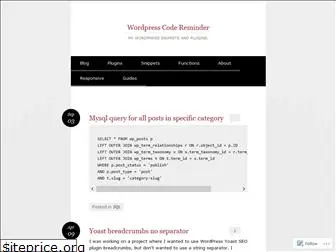 wpcodereminder.wordpress.com