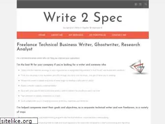 write2spec.com