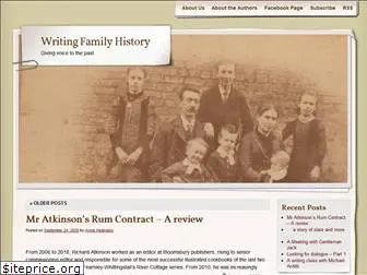 writingfamilyhistory.com