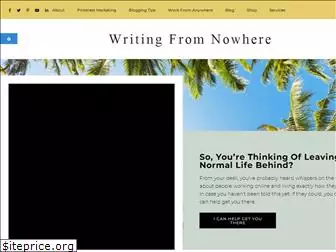 writingfromnowhere.com