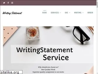 writingstatement.com