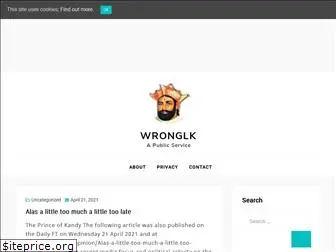 wronglk.com