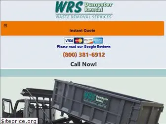 wrsdumpsterrental.com