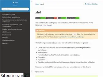 www.xlrd.readthedocs.io