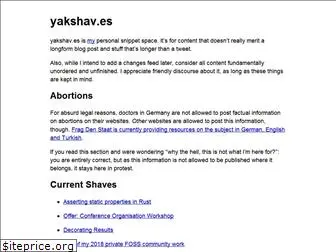 yakshav.es