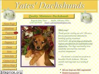 yatesdachshunds.com