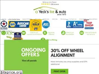 yeckstireandauto.com