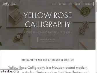 yellowrosecalligraphy.com
