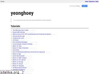 yeonghoey.com