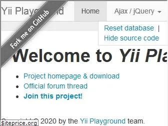 yiiplayground.com