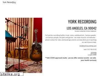 yorkrecording.com