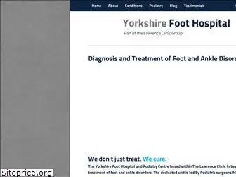 yorkshirefoothospital.co.uk