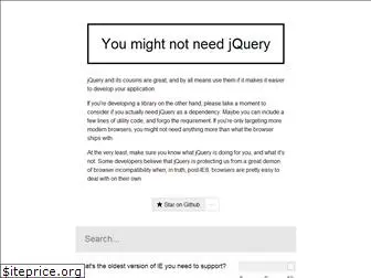 youmightnotneedjquery.com