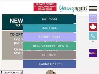 youngagainpetfood.com