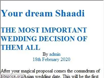 yourdreamshaadi.co.uk