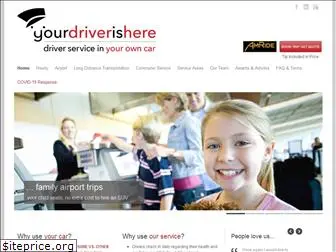 yourdriverishere.com