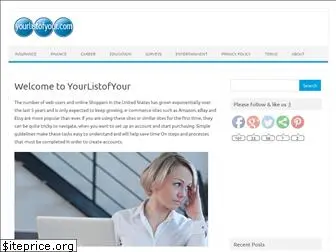 yourlistofyour.com