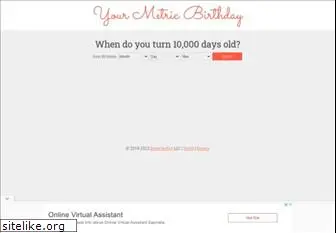 yourmetricbirthday.com