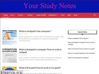 yourstudynotes.com