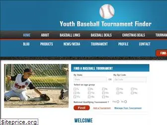 youthbaseballtournamentfinder.com