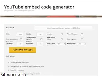 youtubeembedcodegenerator.com