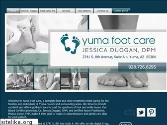 yumafootcare.com
