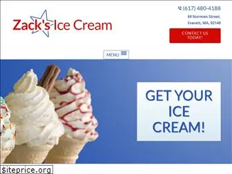 zacksicecream.com