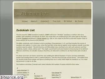 zedekiahlist.com