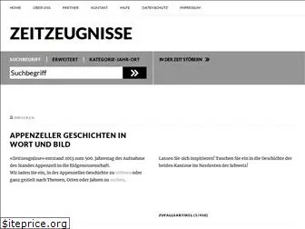 zeitzeugnisse.ch