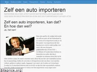 zelf-auto-importeren.be
