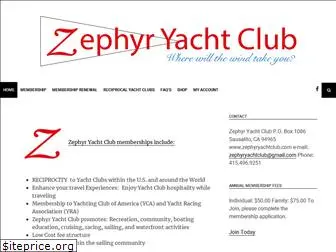 zephyryachtclub.com